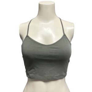 American Eagle Outfitters Olive Green Strappy‎ Crop Bralette Top Womens Small